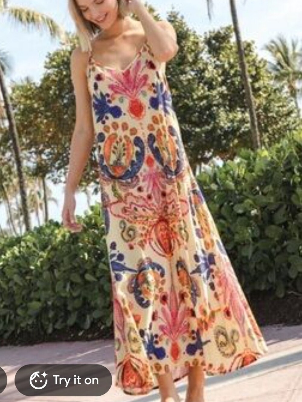 Natural Life Floral Maxi Dress Medium